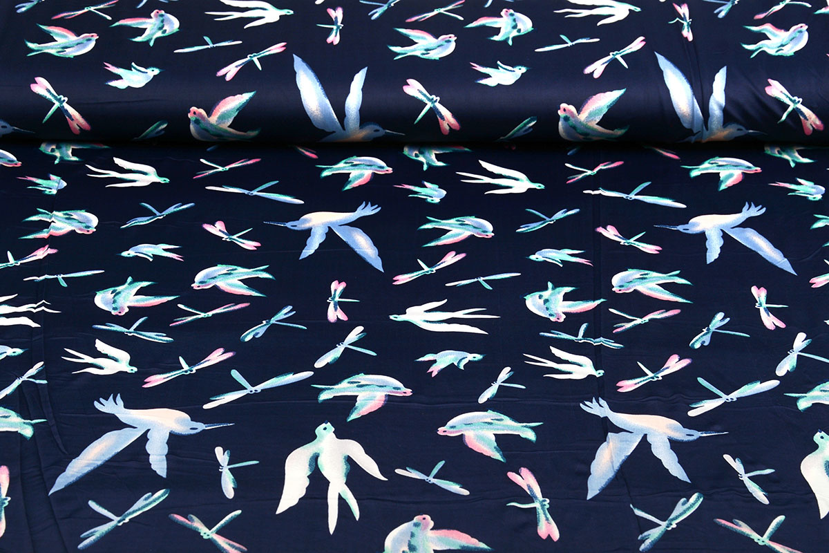 Lycra jersey Simmer Dragonfly Bird Navy