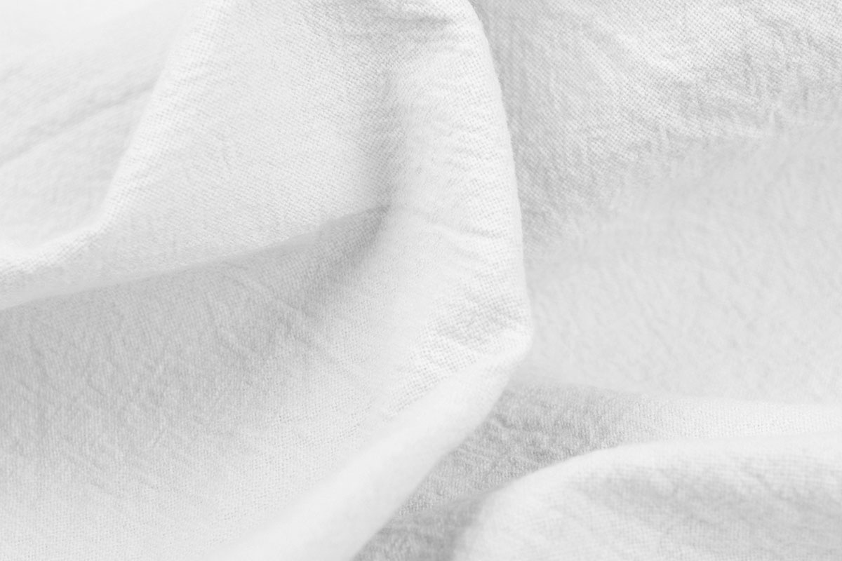 Oeko-Tex® 100% Washed Cotton White