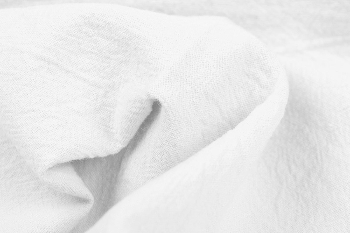 100% Washed Cotton White - YES Fabrics