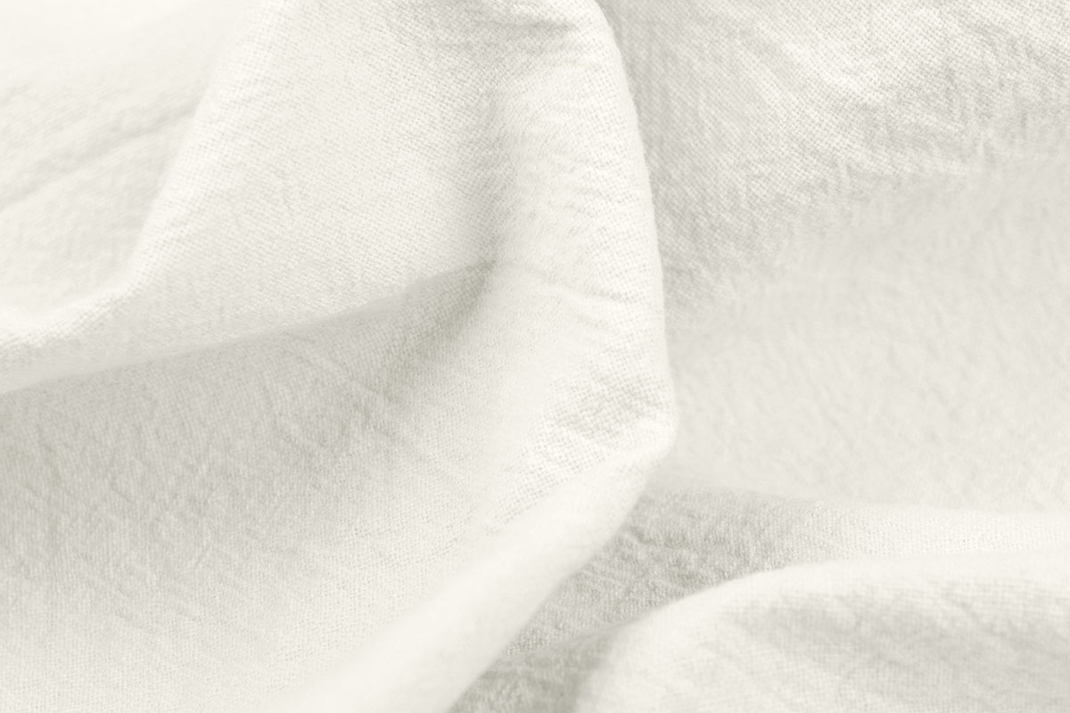 100% Washed Cotton Off White