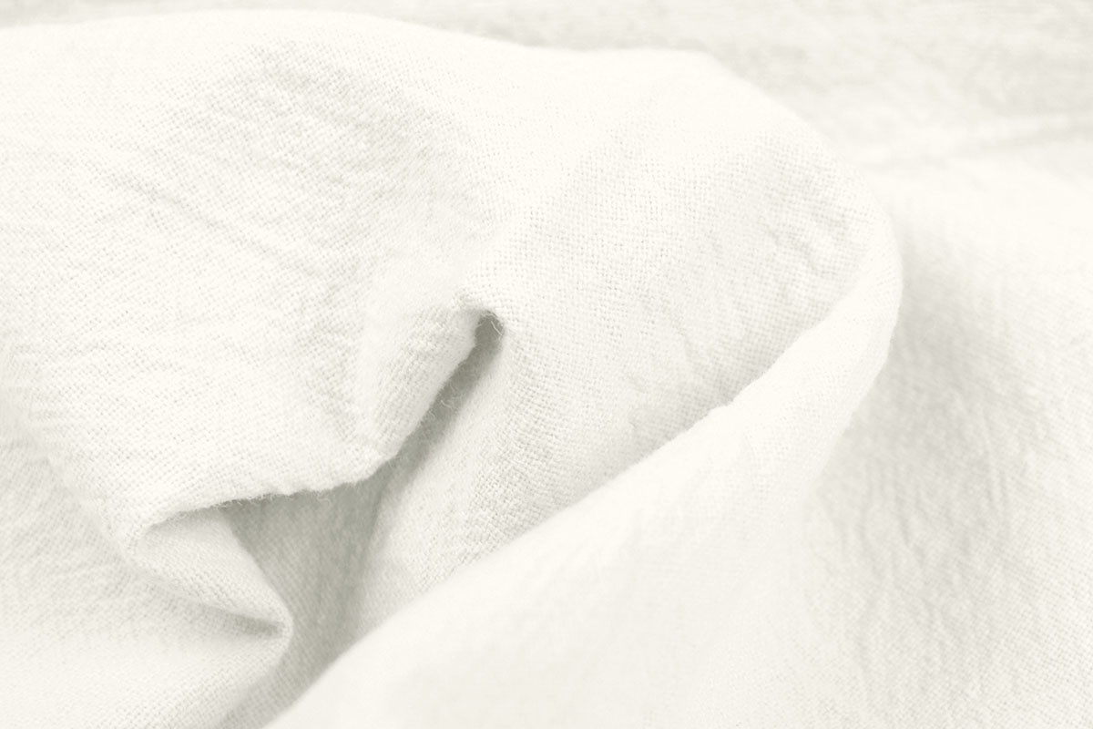 100% Washed Cotton Off White