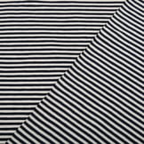 Cotton Jersey middle Stripe Navy Creme