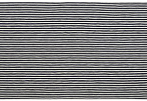Cotton Jersey Small Stripe Navy Creme