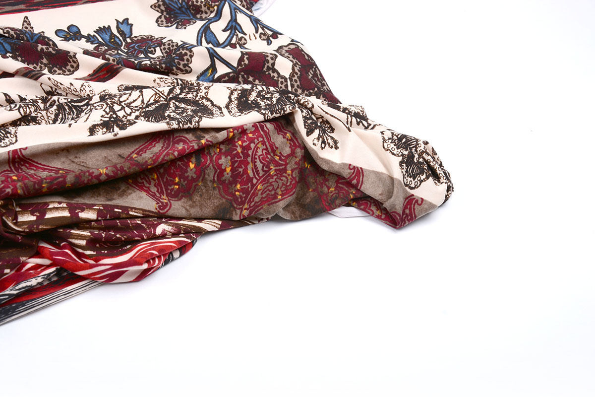 Cotton Jersey Simmer Flowers Ziedi