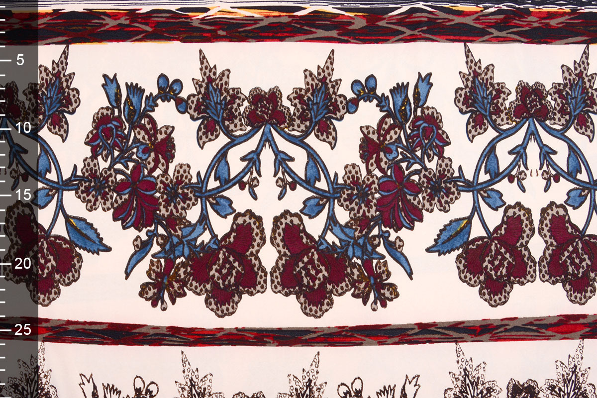 Cotton Jersey Simmer Flowers Ziedi