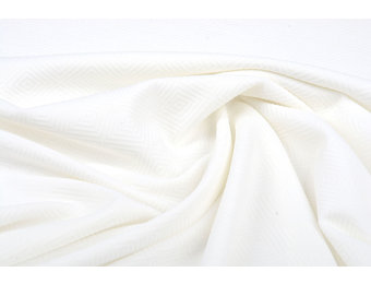 Tricot Embosli Weiß