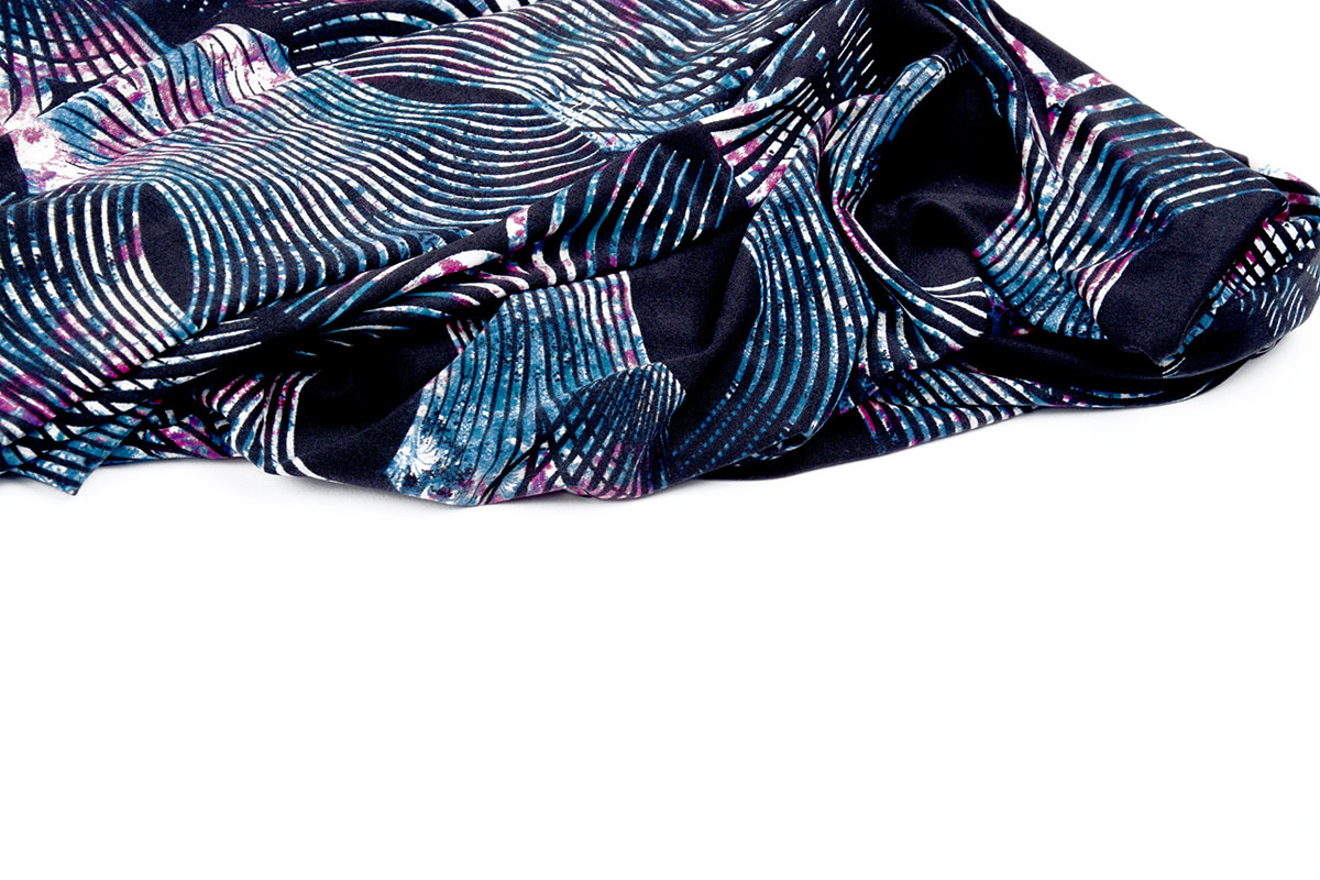 Lycra Trikot Simmer Zebra Ori Blau