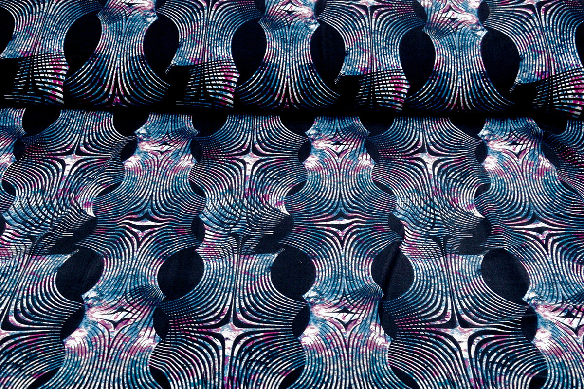 Lycra Trikot Simmer Zebra Ori Blau