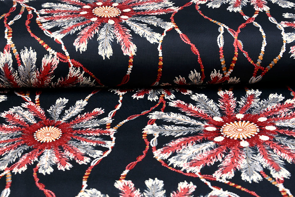 Jersey Simmer Dreamcatcher Black Red
