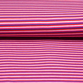 Cotton Jersey Stripe Multi Pink