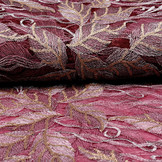 Geborduurd kant Veren Bordeaux Goud