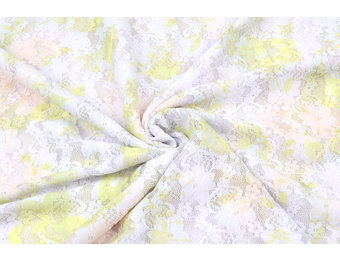 Stretch Spitze Hilo weiß grün