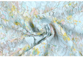 Lace Puawai Multi blue