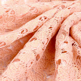 SpitzenStoff Gold minta Lachs