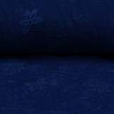 SpitzenStoff Jasmin Blume Kobaltblau