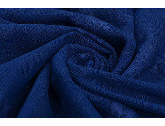 Lace Jasmine Flower Cobalt Blue