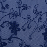 SpitzenStoff Jasmin Blume Kobaltblau