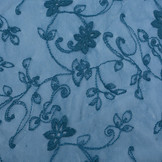 Lace jasmine flower Petrol Blue