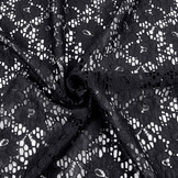 SpitzenStoff Hibiscus blume Schwarz