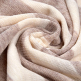 Knitted cotton stripes Sand and Beige