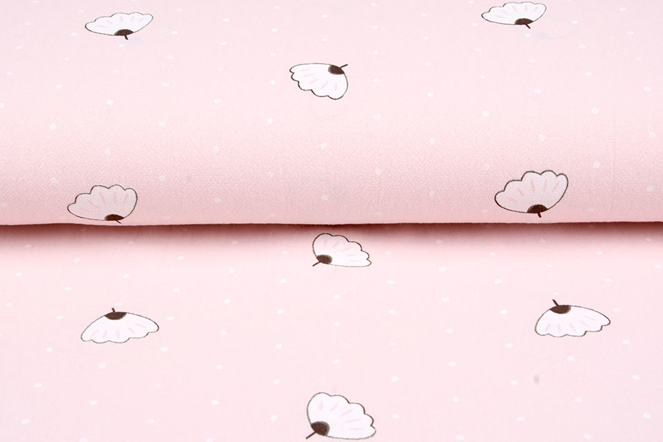 100% Washed Cotton Angin Dot Light Pink