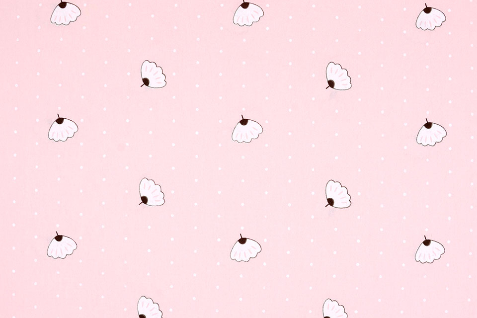 100% Washed Cotton Angin Dot Light Pink