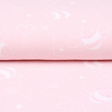 100% Washed Cotton Bee Light Pink