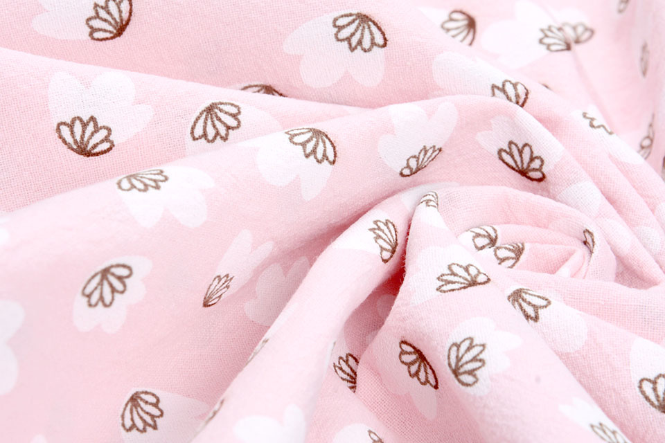 100% Washed Cotton Lamba Light Pink