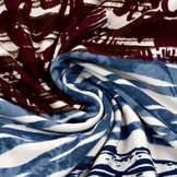 Tricot Simmer Bloemen Ziedi Blauw