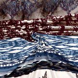 Tricot Simmer Bloemen Ziedi Blauw