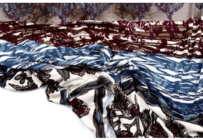 Tricot Simmer Bloemen Ziedi Blauw