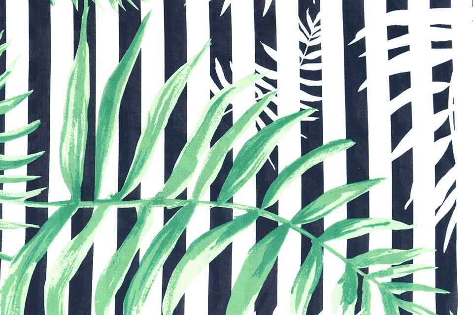 Viskose Streifen Palme