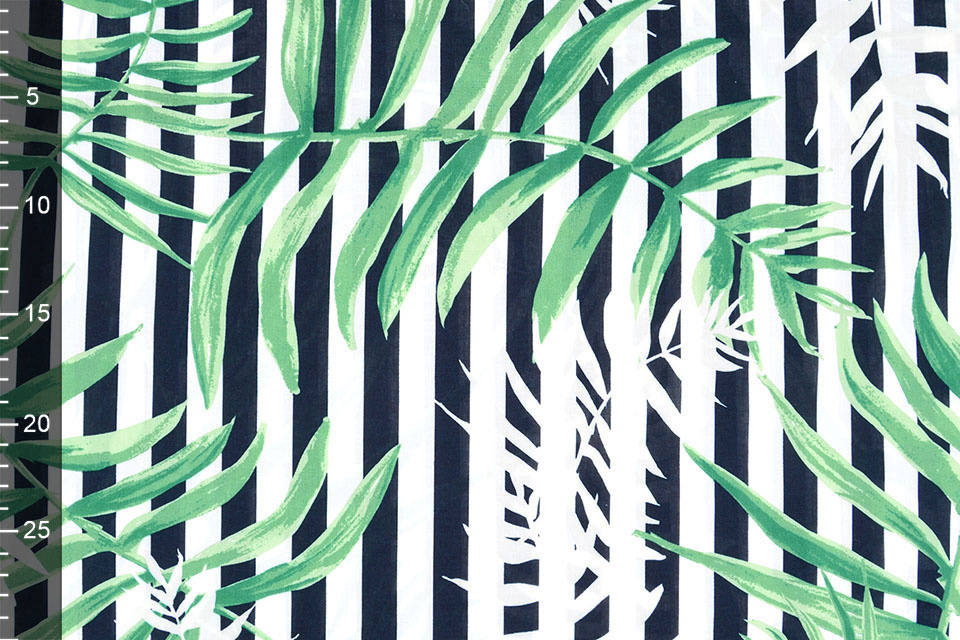 Viskose Streifen Palme