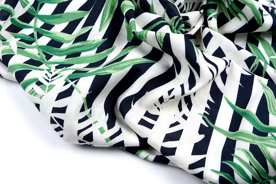 Viscose Strepen Palm