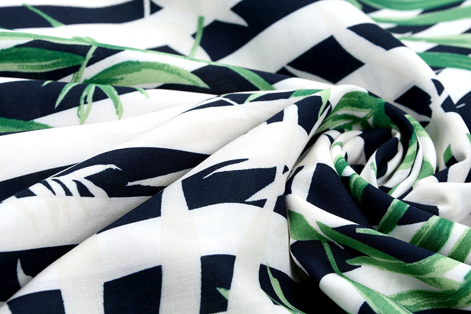 Viscose Strepen Palm