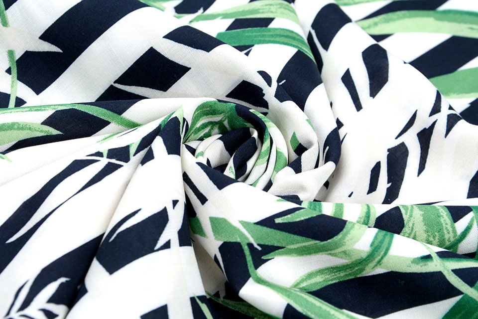 Viscose Strepen Palm