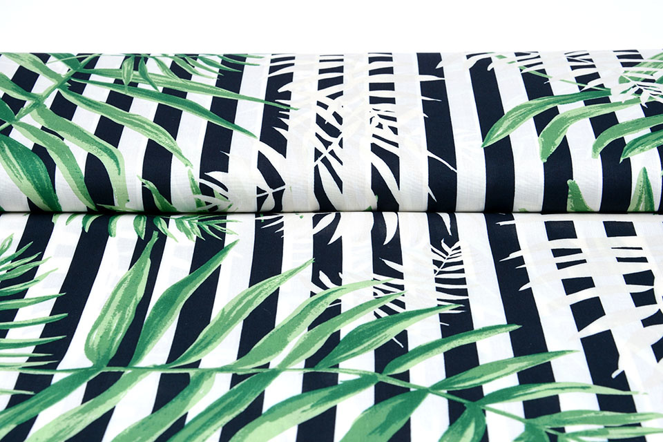 Viscose Strepen Palm