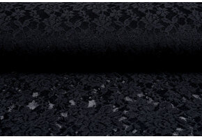 Lace Roses Blomma Black