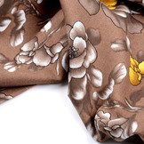 Viscose Hibiscus Flower Brown