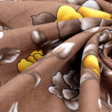 Viscose Hibiscus Flower Brown