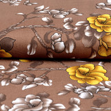 Viscose Hibiscus Flower Brown