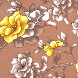 Viscose Hibiscus Flower Brown