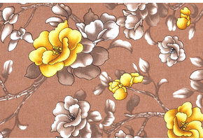Viscose Hibiscus Flower Brown
