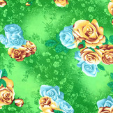 Viscose Grote Rozen Groen