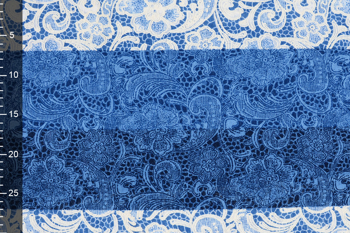 Munching Schepsel Wrok Kant Delfts Blauw - YES Fabrics