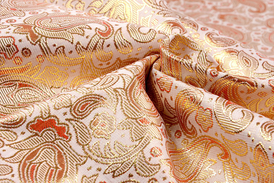 Brocade Orian Gold Orange