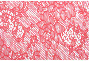 Lace Roses Doorna Coral Red