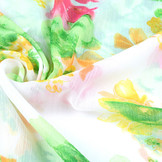 Chiffon Bedrukt Lente Bloemen
