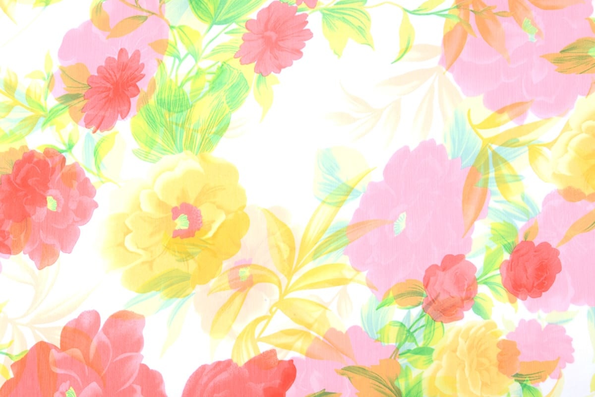 Chiffon Bedrukt Lente Bloemetjes
