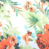 Chiffon Bedruckt Tropische Blumen